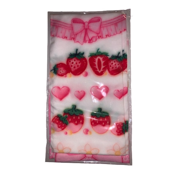 Kawaii Strawberry Lolita Stocking Socks Pink Bows - Picture 3 of 10
